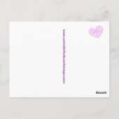 Une simple Hello Part Deux Cartes Postales - Rose (Dos)