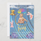 Une simple invitation bleue. (Devant)