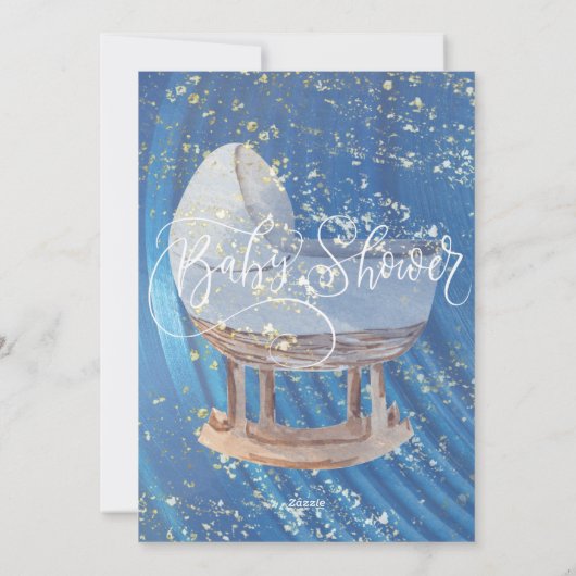 Une simple invitation bleue. (Dos)