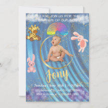 Une simple invitation bleue.