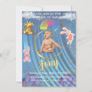 Une simple invitation bleue.