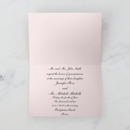 Une Simple Invitation De Mariage De Plage (Intérieur)