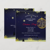 Une simple invitation élégante pour une fête de No (Devant / Derrière)