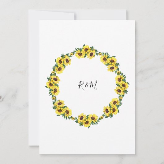 Une simple invitation florale pour vous (Dos)