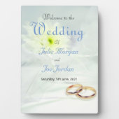 Une simple plaque d'Affiche de bienvenue Mariage (Devant)