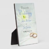 Une simple plaque d'Affiche de bienvenue Mariage (Côté)