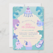 Une sirène de mer Invitation d'anniversaire (Devant)