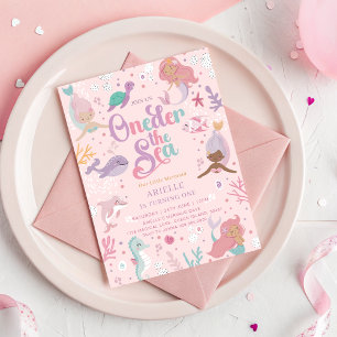 Une sirène de mer Invitation d'anniversaire