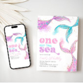 Une sirène de mer Invitation d'anniversaire