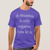 Une situation T-shirt noir basique (Devant)