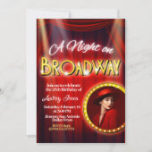 Une soirée à Broadway avec invitation photo (Devant)