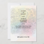 Une soirée Jazz toute occasion Fête invitation (Dos)