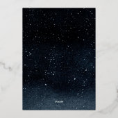 Une soirée sous les étoiles Prom Foil Invitation (Verso)