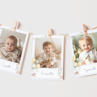 Une stupide oie Boy Photo carte de bannière mensue