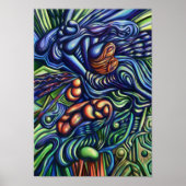 Une suite de choses, affiche abstraite numérique (Devant)