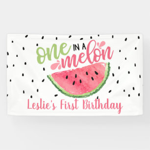 Une sur la bannière d'anniversaire de Melon