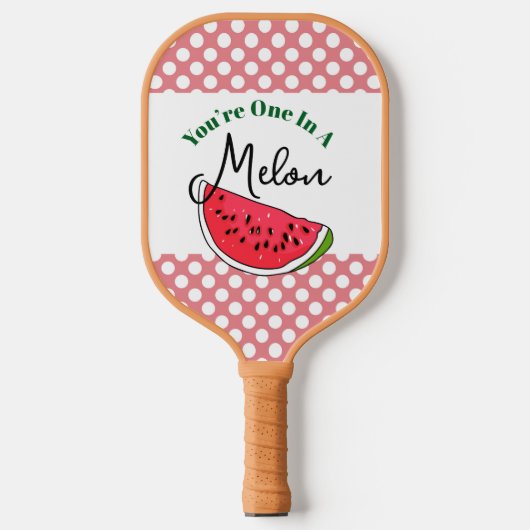 Une sur un melon, Raquette de Pickleball en pastèq (Recto)