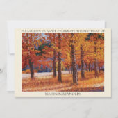 Une Symphonie de Couleurs d'Automne  Invitation (Devant)