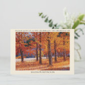 Une Symphonie de Couleurs d'Automne  Invitation (Debout devant)