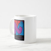 Une tasse à café blanc "Merci" classique (Devant gauche)