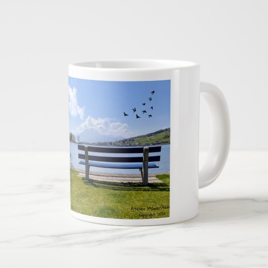 Une tasse à motif naturel pour des moments tranqui (Devant droit)
