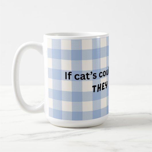 Une tasse à thème drôle pour chat, parfaite pour u (Gauche)