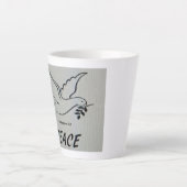 Une tasse avec colombe de paix et écriture (Devant)