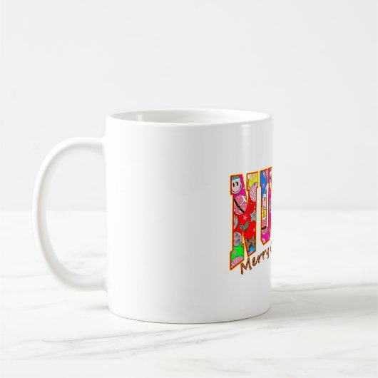Une tasse avec des graphismes uniques pour des per (Gauche)
