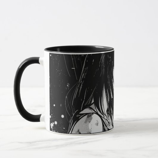 une tasse avec une illustration de dessin animé (Gauche)