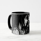 une tasse avec une illustration de dessin animé (Devant gauche)