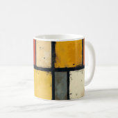 Une tasse avec une image de l'oeuvre de Mondrian (Devant droit)