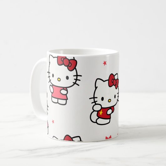 une tasse conçue avec un chaton mignon (Devant gauche)