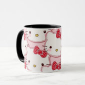une tasse conçue avec un chaton mignon (Devant gauche)
