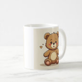 une tasse conçue avec un ours mignon (Devant droit)