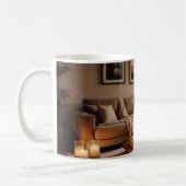Une tasse dans le salon sous une lumière subtile (Gauche)