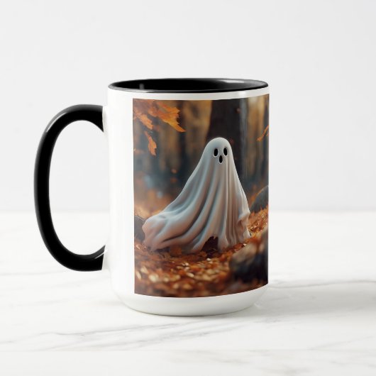 Une tasse d'automne avec un jeu de mots (Gauche)
