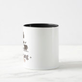 Une tasse de café avec un design (Centre)