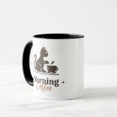 Une tasse de café avec un design (Devant gauche)