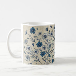 Une tasse de café florale pour les amoureux de la