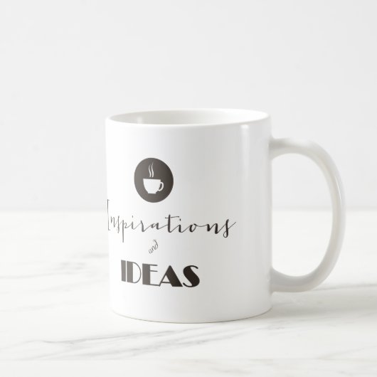 Une tasse de café pour l'inspiration et les idées (Droite)