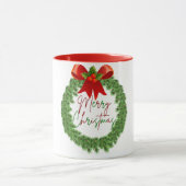 Une tasse de couronne de noël (Centre)