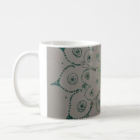 Une tasse de fleur verte (Gauche)