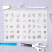 Une tasse de griffonnage de thé - papier de soie (Artisanat)