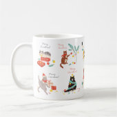 Une tasse de Noël au thème du chat (Gauche)