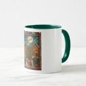 une tasse de peinture de Noël (Devant droit)