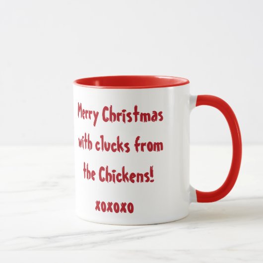 Une tasse de poulets de Joyeux Noël ! (Droite)