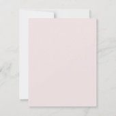 Une tasse de thé pour la carte à plat rose de la f (Dos)