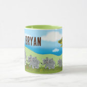 Une tasse d'éléphant mignon — Afrique savane | (Centre)