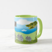 Une tasse d'éléphant mignon — Afrique savane | (Devant droit)