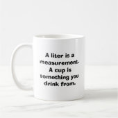 Une tasse est quelque chose que vous buvez de (Gauche)